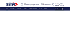 Desktop Screenshot of lakelivingstongolfcars.com